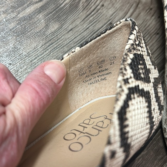 Franco Sarto Hazeline Snakeskin Flats - Picture 12 of 14